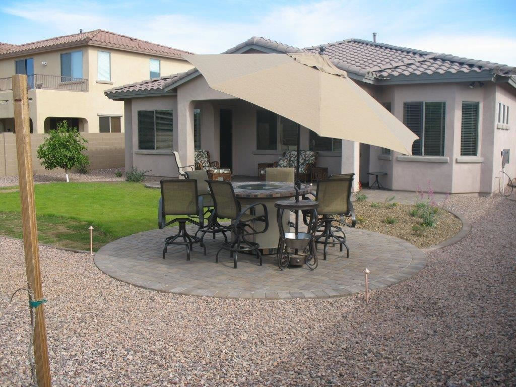 Paver Seating Area